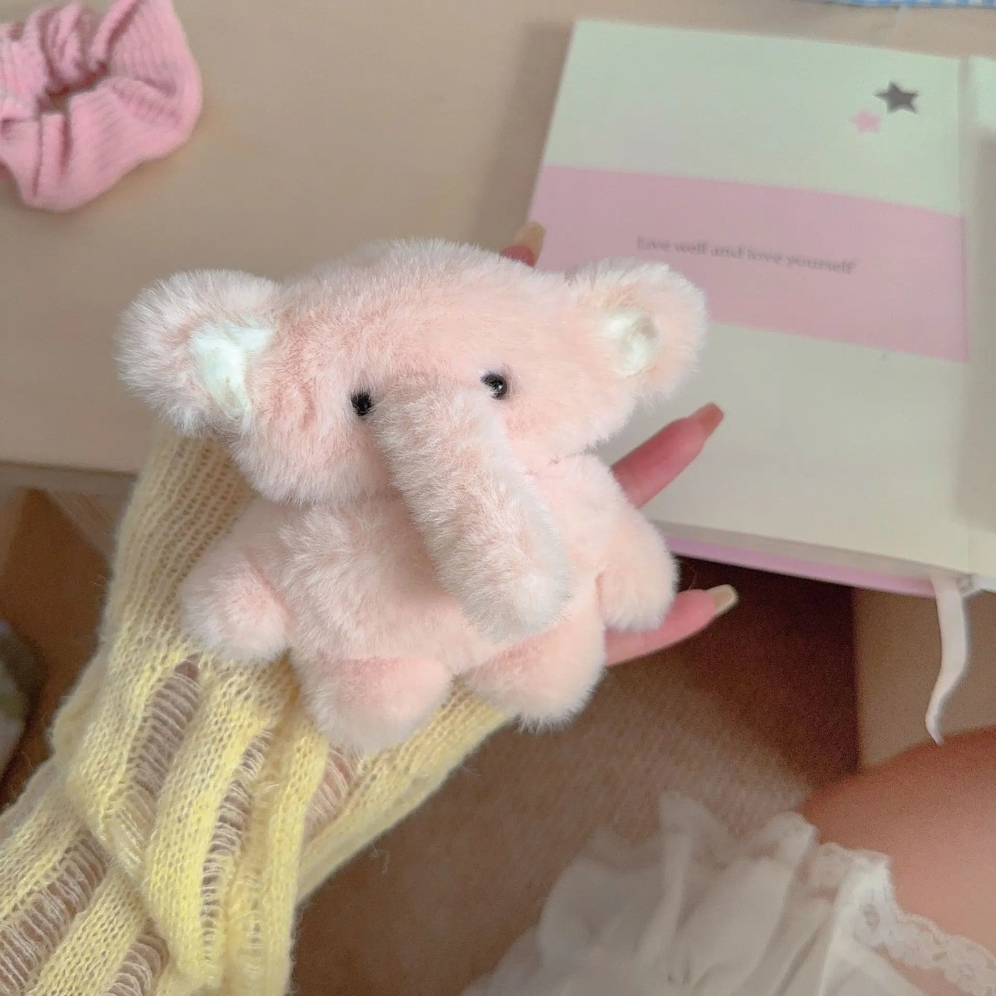 Korean Cute Fluffy Plush 3D Cartoon Elephant Earphone Case for Airpods Pro 4 3 2 1 Headset Protective Cover For Air Pods Pro 2