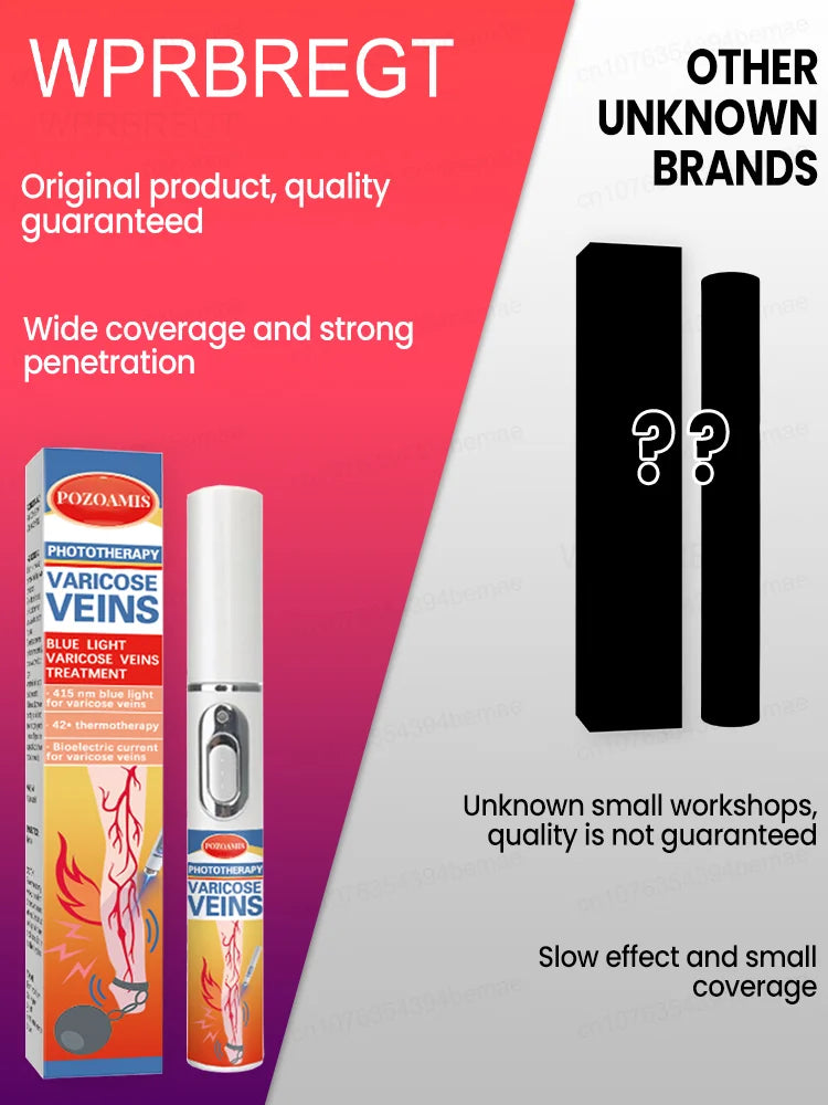 blue light pen solve varicose veins, hot sale leg care tools
