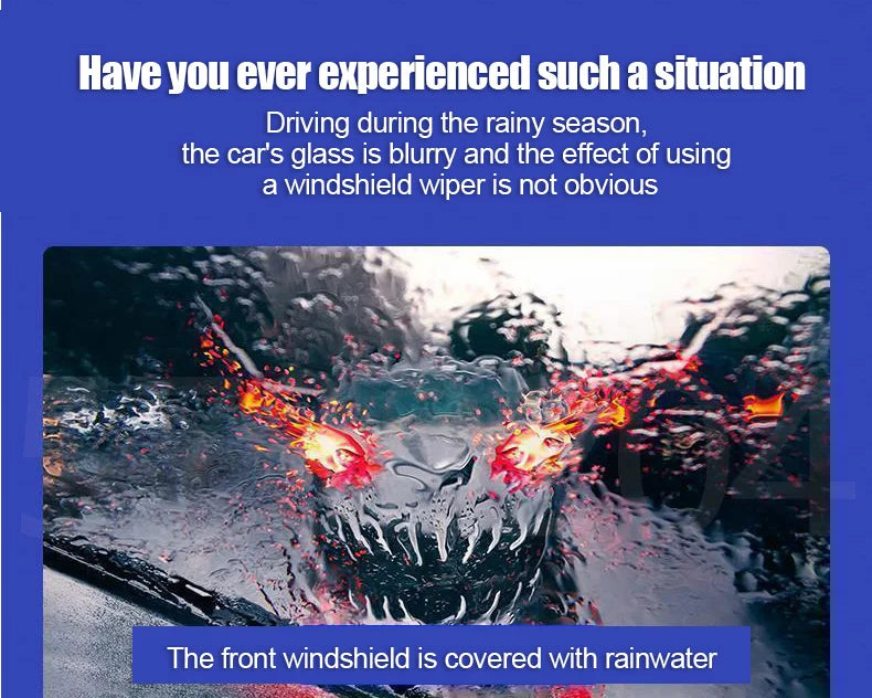 Car Glass Anti-rain Water Spray Repellent Nano Coating Hydrophobic Waterproof Agent Oil Film Removing Auto Glass Film Agent