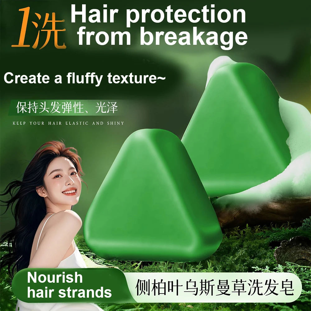 2025 Platycladus Orientalis and Polygonum Multiflorum Thunb. Natural Shampoo and Hair Care Soap Control Oil and Dandruff Repair