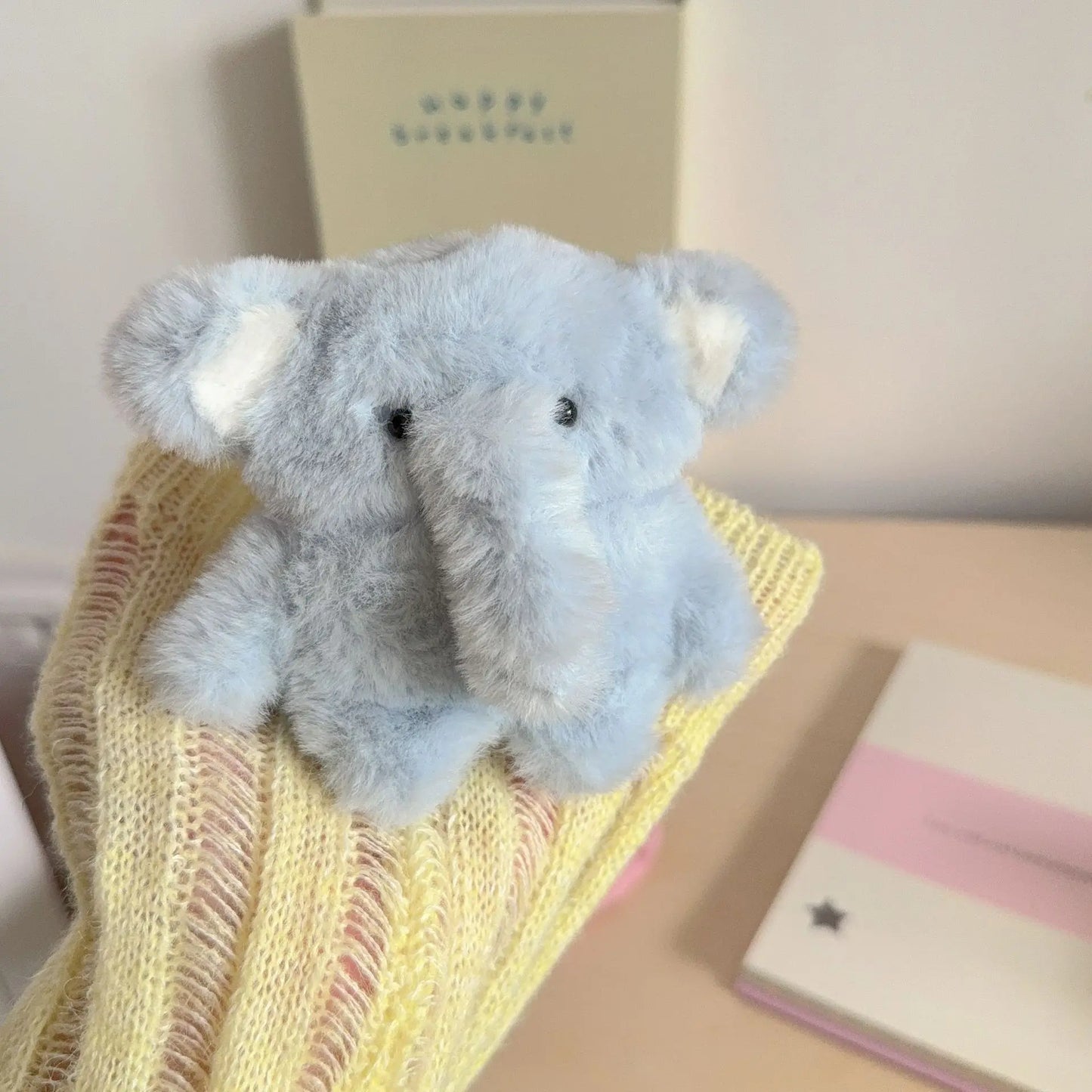Korean Cute Fluffy Plush 3D Cartoon Elephant Earphone Case for Airpods Pro 4 3 2 1 Headset Protective Cover For Air Pods Pro 2
