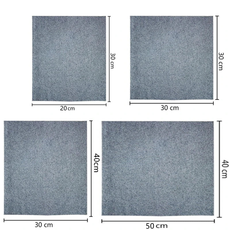 5-1PC Thickened Magic Cleaning Cloth Microfiber Glass Clean Towel Reusable Washable Lint-free Cleaning Rag for Kitchen Glass Car
