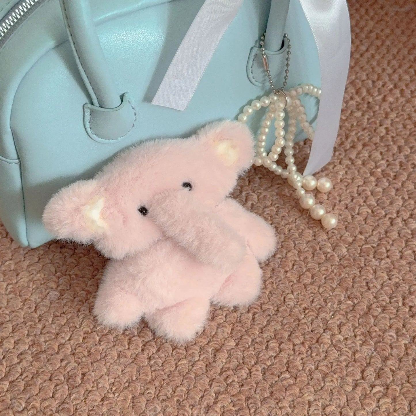 Korean Cute Fluffy Plush 3D Cartoon Elephant Earphone Case for Airpods Pro 4 3 2 1 Headset Protective Cover For Air Pods Pro 2