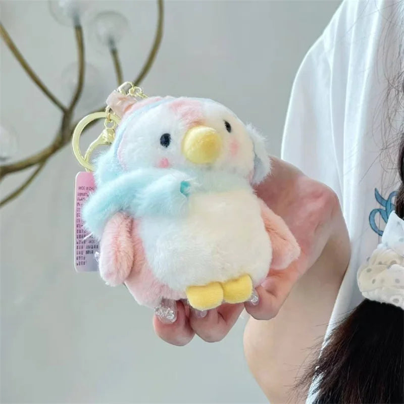 Funny Cute Plush Penguin Headphone Case For Apple Airpods 4 3 2 Pro Cover Kawaii Fur Fluffy Headset Cases for Airpod Pro2 Funda