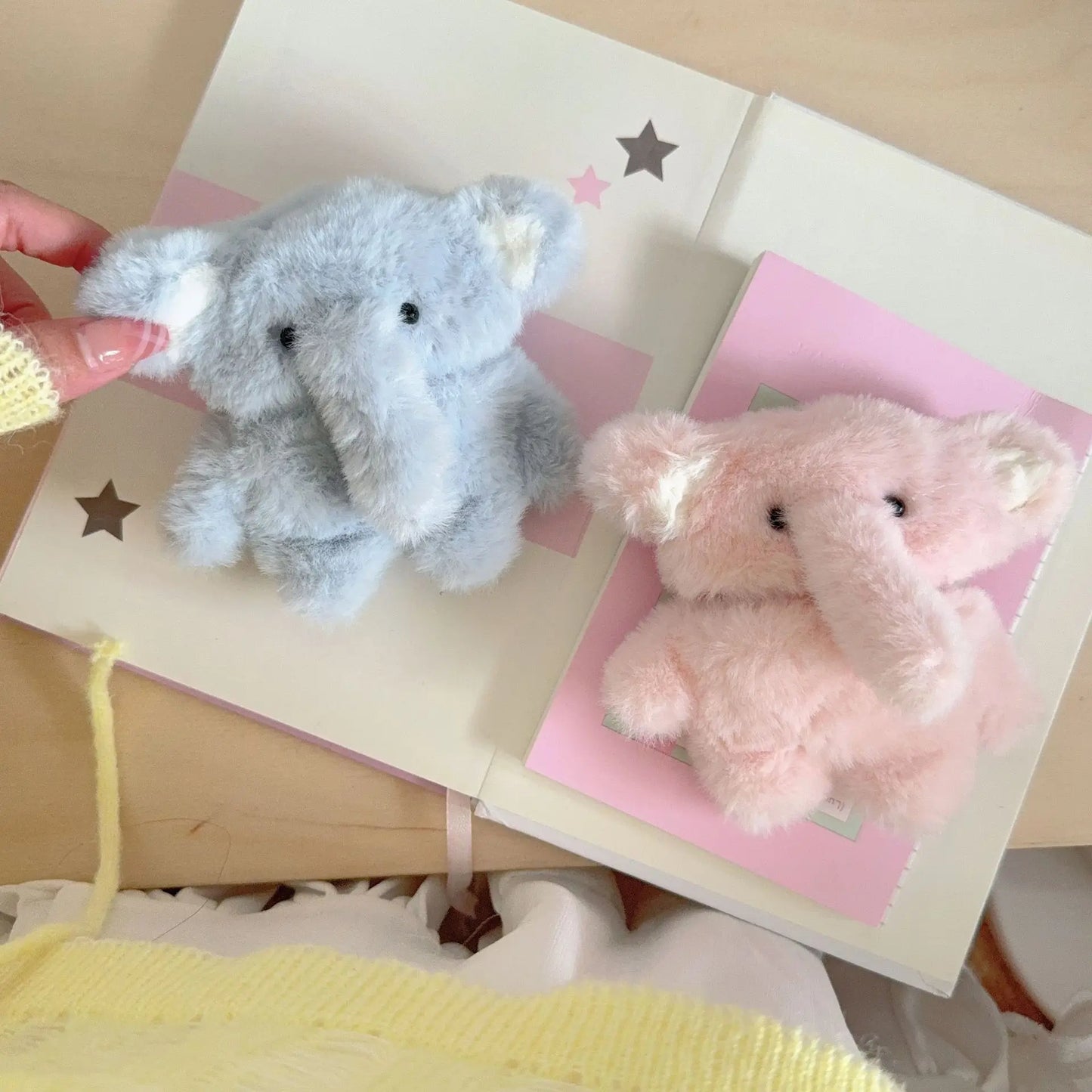 Korean Cute Fluffy Plush 3D Cartoon Elephant Earphone Case for Airpods Pro 4 3 2 1 Headset Protective Cover For Air Pods Pro 2