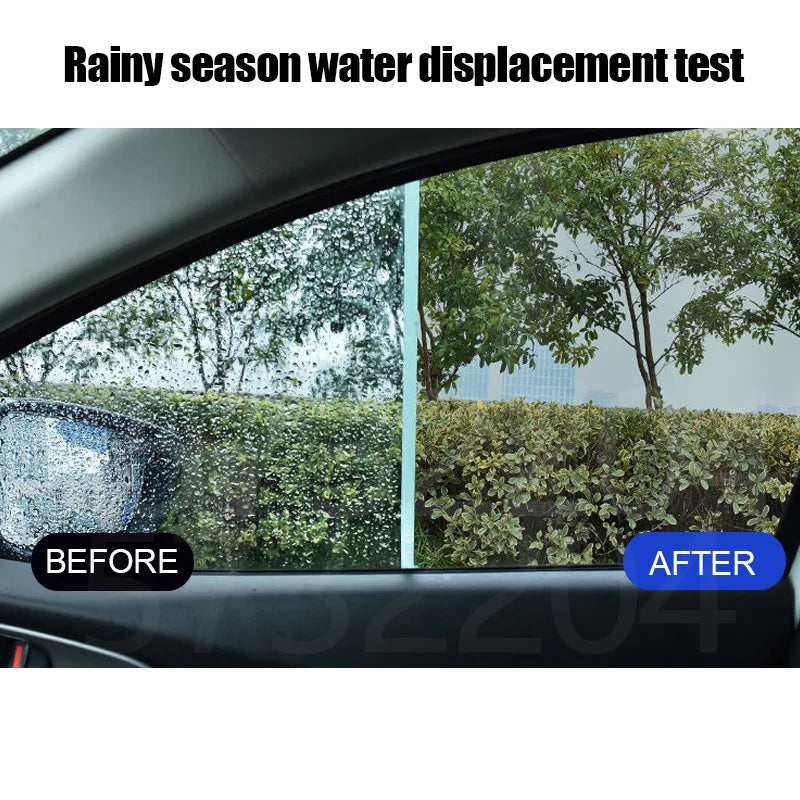 Car Glass Anti-rain Water Spray Repellent Nano Coating Hydrophobic Waterproof Agent Oil Film Removing Auto Glass Film Agent