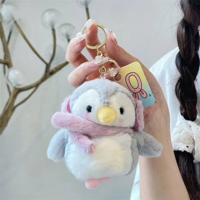 Funny Cute Plush Penguin Headphone Case For Apple Airpods 4 3 2 Pro Cover Kawaii Fur Fluffy Headset Cases for Airpod Pro2 Funda