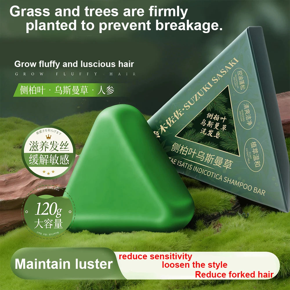 2025 Platycladus Orientalis and Polygonum Multiflorum Thunb. Natural Shampoo and Hair Care Soap Control Oil and Dandruff Repair