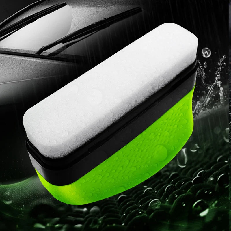 Car Glass Oil Film Remover Automotive Glass Sponge Cleaning Brush Front Inner Windshield Glass Oil Film Cleaner For Car Cleaning