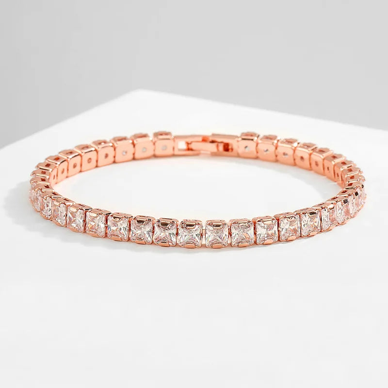 Real Moissanite Bracelet Sparkling S925 Sterling Silver Luxury Diamond Jewelry