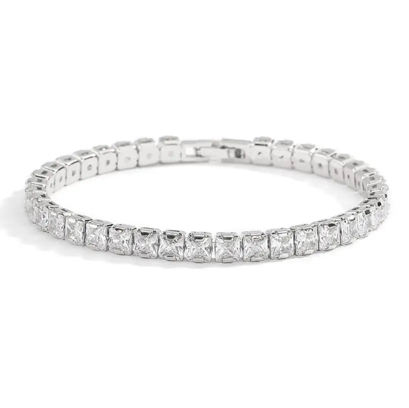 Real Moissanite Bracelet Sparkling S925 Sterling Silver Luxury Diamond Jewelry