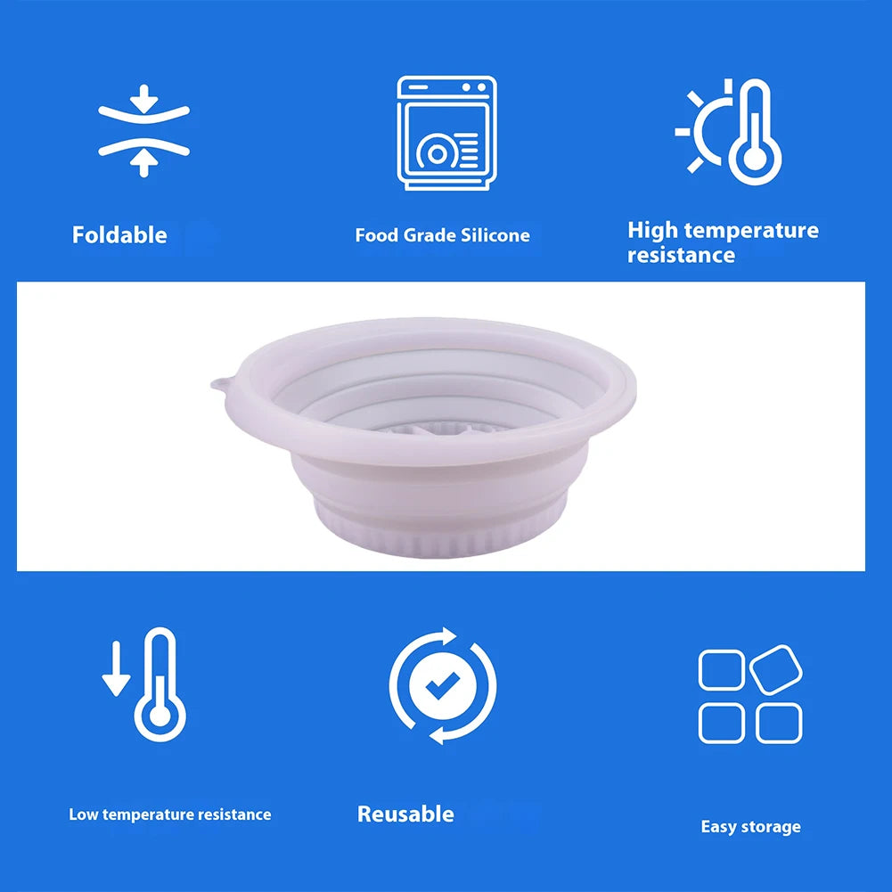 Foldable Silicone Ice Bath Tray Cold Therapy Portable Cryo Skin Tool Travel Beauty Bowl Facial Tool Face Ice Bath Water Chiller